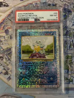 2002 Pokemon Squirtle Rev Holo Legendary Collection PSA 8 🔥NM🔥 Cert# 133193809 - Image 1