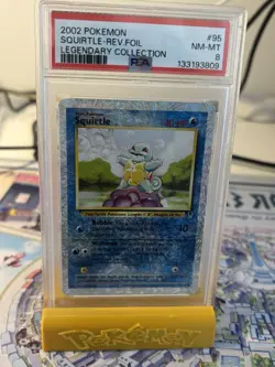 2002 Pokemon Squirtle Rev Holo Legendary Collection PSA 8 🔥NM🔥 Cert# 133193809 - Image 2
