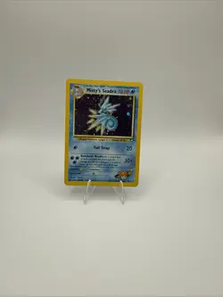 Pokemon TCG Misty's Seadra Holo Rare Gym Heroes - Image 1