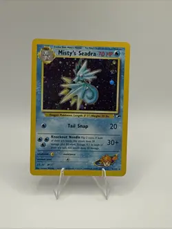 Pokemon TCG Misty's Seadra Holo Rare Gym Heroes - Image 2