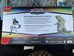 Scarlet & violet Prismatic Evolutions pokemon pack. LUCARIO &TYRANITAR exPREMIUM - Image 2