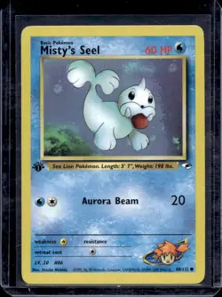 2000 Pokemon Gym Heroes 1st Edition Misty's Seel #88/132 - Image 1