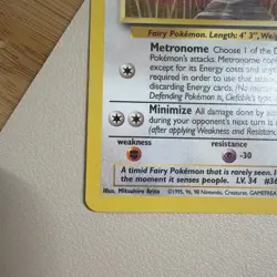 Clefable 17/64 Jungle Unlimited Non Holo Rare 1999 WOTC Pokemon TCG LP - Image 2