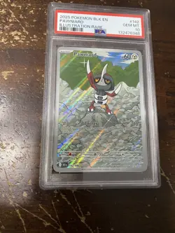 2025 Pokemon SV Black Bolt BLK EN Pawniard Illustration Rare #142/086 PSA GEM 10 - Image 1