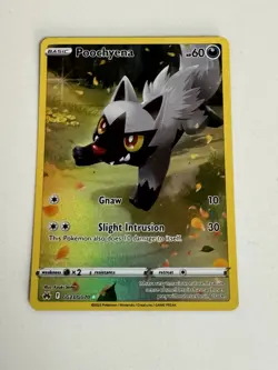Poochyena GG33/GG70 Crown Zenith Galarian Gallery Ultra Rare Full Art Pokemon - Image 1