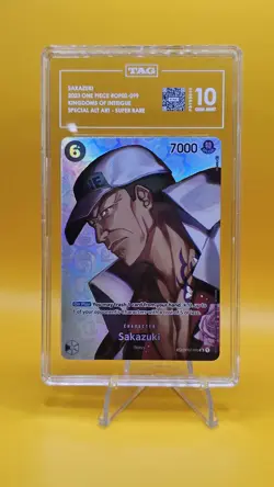 One Piece CCG Sakazuki SP Alternate Art OP02-099 TAG 10 - Image 1
