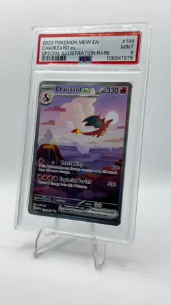 Pokemon TCG Charizard EX 199/165 SV Scarlet & Violet 151 Card PSA 9 Mint - Image 3
