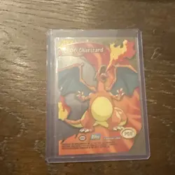 2000 Pokemon Charizard #06 Topps PC3 TV Animation Clear Card Variant -NM - Image 2