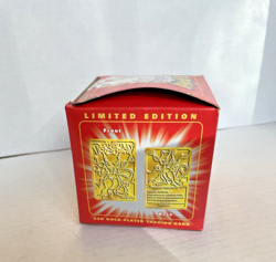 Pokemon Burger King 23k Gold Plated Trading Card Mewtwo Sealed In Red Box, New - Image 5