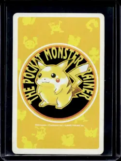 1998 Pokemon JP Playing Cards Yellow Pikachu Ace of Spades #025 - Image 2