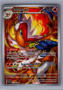 Infernape 173/167 Illustration Rare Pokemon Card Twilight Masquerade - Image 1