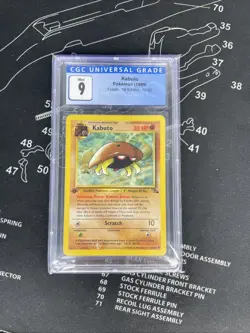 CGC Mint 9 Kabuto 1999 Pokemon Fossil 1st Edition Card #50/62 - Image 1