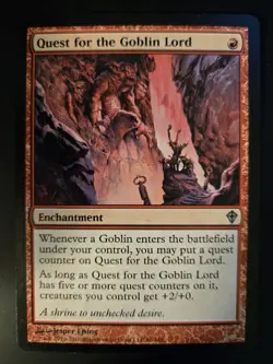 Quest for the Goblin Lord NM Worldwake MTG FREE SHIPPING - Image 1