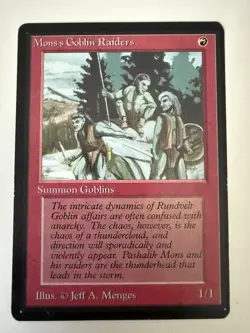 Mons's Goblin Raiders Limited Edition - Beta Edition Regular, MTG - Image 1