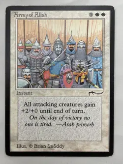 Army of Allah x1 MTG Arabian Nights 1x Magic Excellent Light Play EX LP - Image 1