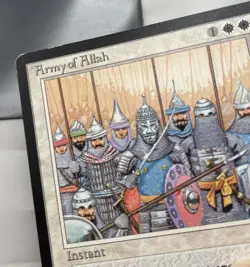 Army of Allah x1 MTG Arabian Nights 1x Magic Excellent Light Play EX LP - Image 3