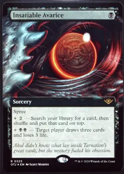Insatiable Avarice - 325 Extended Foil MTG OTJ - Image 1