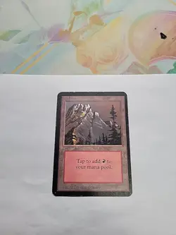 MTG - Mountain (A) Alpha Edition Regular - Image 2