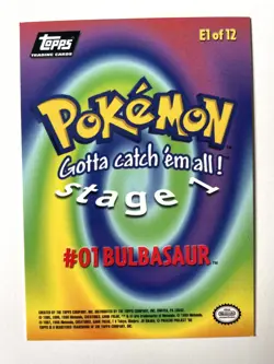Nintendo Topps Pokemon Cards First Movie E1 to 12 TV Animation 1999 - You Choose - Image 5