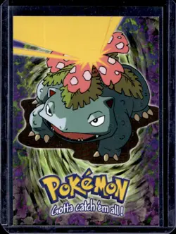 1999 Topps Pokemon the First Movie #03 Venusaur - Stage 3 Foil (Blue Logo) #E3 - Image 1