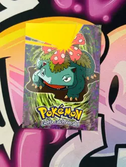 1999 Topps Pokemon #E3 of 12 Venusaur (The First Movie) Evolution Blue Logo - Image 1