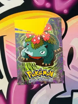1999 Topps Pokemon #E3 of 12 Venusaur (The First Movie) Evolution Blue Logo - Image 2