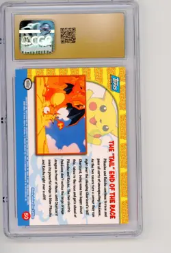 1999 Pokemon The "Tail" End of the Race CGC 10 Topps First Movie #50 First Print - Image 2