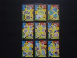 1999 Topps Pokemon the First Movie Sticker Complete Set 18 All Blue Logo Lot - Image 4