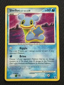 Shellos 79/111 Rising Rivals non-holo Tomokazu Komiya Gallery ~ Pokemon TCG - Image 1