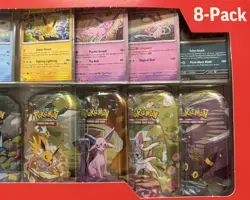 Pokemon TCG: Scarlet & Violet - Prismatic Evolutions 8 Pack Mini Tin Set - Image 5