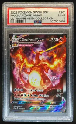 2019-2023 Pokemon SWSH Black Star Promos Charizard VMAX #SWSH261 PSA 9 - Image 1