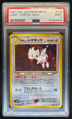 2001 Pokemon Neo Darkness, and to Light. Japanese Light Togetic Holo #NNO PSA 9 - Image 1