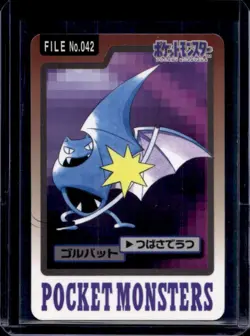 1997 Pokemon Pocket Monsters Cardass Golbat #042 - Image 1