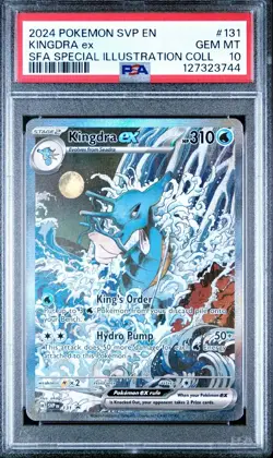 2024 Pokemon SV Black Star Promo SVP Kingdra ex #131 Special Illustration PSA 10 - Image 1
