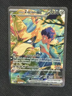Pokemon Journey Together Hop’s Zacian EX SIR 186/159 NM - Image 5