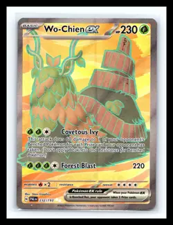 💥 Wo-Chien ex 232/193 Ultra Rare Pokemon TCG SV02: Paldea Evolved Holo - Image 1
