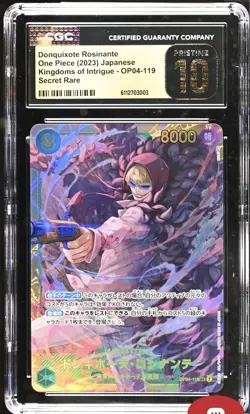 One Piece CCG Donquixote Rosinante Japanese Super Rare OP04-119 CGC 10 Pristine - Image 1