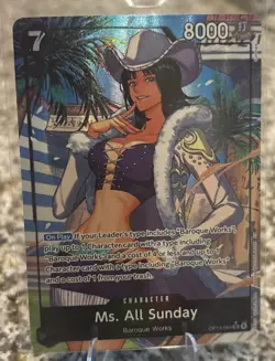 Ms. All Sunday (Alternate Art) OP14-084 The Azure Sea's Seven Foil - Image 1