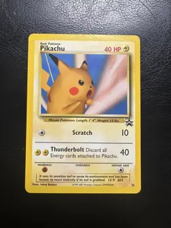 2001 Black Star Promo Pokemon League Card Pikachu 26 - Near Mint/Mint! - Image 1