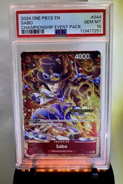 2024 One Piece Sabo Championship Event Pack #044 PSA 10 Gem Mint - Image 1