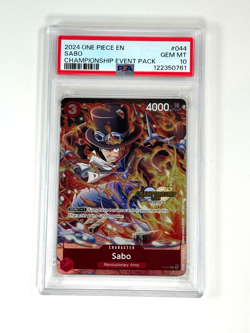 2024 One Piece Sabo Event Pack Volume 4 Championship Promo #044 PSA 10 - Image 1