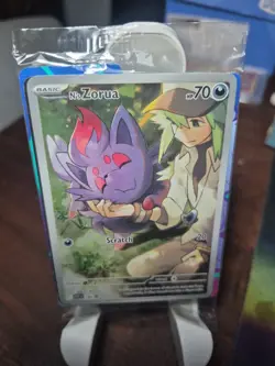 N's Zorua 189 Illustration Holo ETB Promo Journey Together Sealed Pokemon Card - Image 2