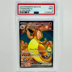 Pokemon Cards PSA 9 Mint Charizard ex Ultra Rare 151 Ultra Rare S&V 183/165 - Image 1