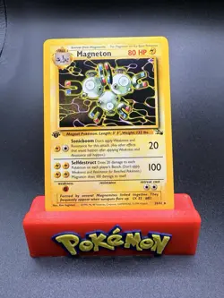 Pokemon TCG Magneton Fossil First Edition Non Holo 26/62 Near Mint Vintage 1999 - Image 1