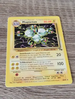 Pokemon TCG Fossil Magneton 26/62 Unlimited Rare Ungraded LP/NM WOTC Pokemon - Image 1