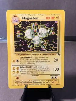 Pokemon TCG Magneton #26/62 Fossil Set Non Holo Rare WOTC VTG 1999 NM - Image 1