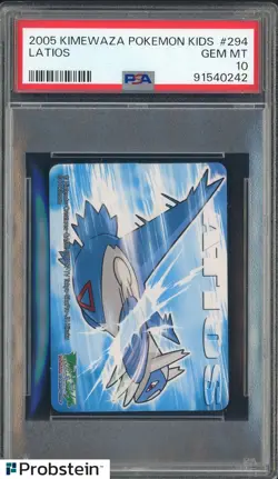 2005 Kimewaza Pokemon Kids TCG Trading Card Game #294 Latios PSA 10 GEM MINT - Image 1