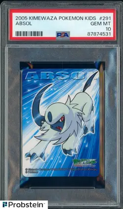 2005 Kimewaza Pokemon Kids TCG Trading Card Game #291 Absol PSA 10 GEM MINT - Image 1