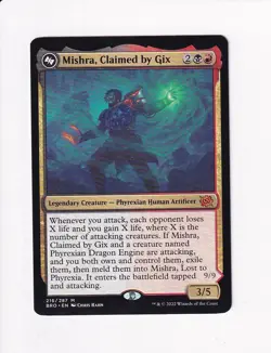 2022 MTG MAGIC THE BROTHERS' WAR MISHRA, CLAIMED BY GIX - Image 1