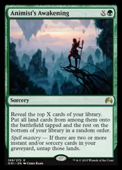 x1 Animist's Awakening R MTG Magic Origins M/NM, English - Image 1